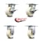 Service Caster 5 Inch Nylon Caster Set with Roller Bearing 2 Brakes and 2 Rigid SCC-35S520-NYR-SLB-2-R-2 - alternate 5